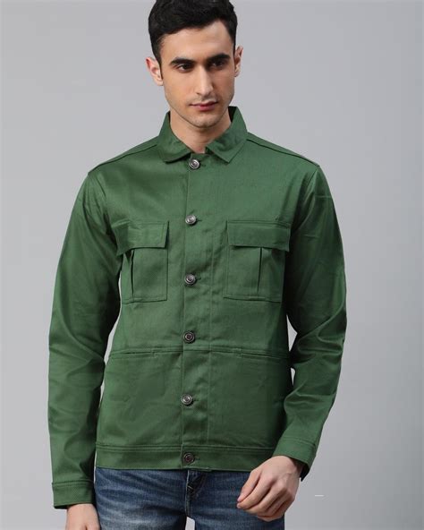 Mens Green Denim Jacket at Alfred Wilford blog