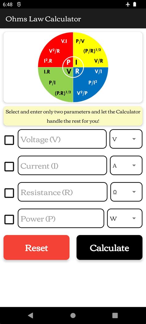 Physics Ohms law Calculator APK for Android Download