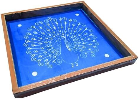Anciently Peacock Rangoli Stencil Wooden, Rangoli Sacha Wooden, 1 Piece ...