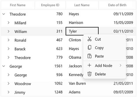 How to Select Data On TreeGrid On GUI 的图像结果