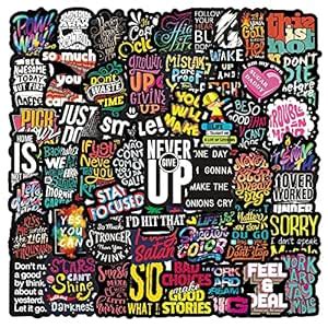 iDream Inspirational Self-Adhesive Stickers (Set of 50) – Black ...