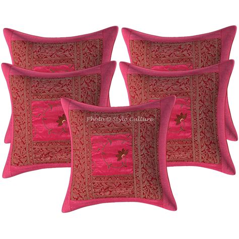 Buy Stylo Culture Decorative Polydupion Cushion Covers 16x16 Inch ...