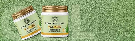 BodyAlchemy 99% Pure Aloe Vera With Vitamin E Gel For Skin and Hair ...