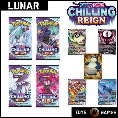 Pokemon TCG: SS6 Chilling Reign Booster Packs - Bundle of 4 Random ...
