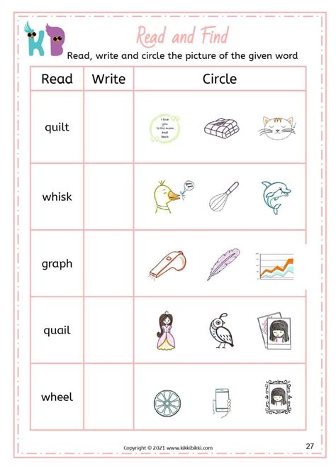 Learn to Spell wh, ph, qu Words | Free Phonics Worksheets