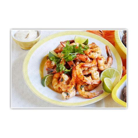 Anne Print Solutions® Prawns Food Wall Poster (Without Frame) Posters ...