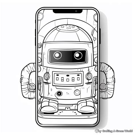 Phone Coloring Pages 的图像结果