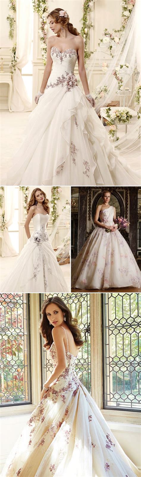 lavender wedding dress