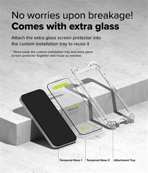 iPhone 16 Pro Max Screen Protector Guard with Easy Installation Tool,