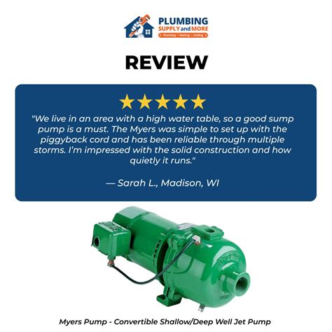 Key Features of Myers Pumps You Should Know