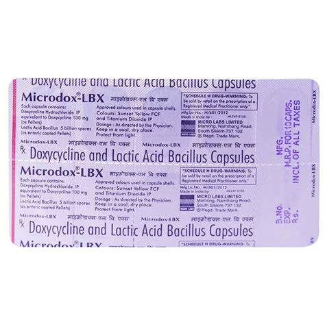 Microdox-LBX Capsule | Uses, Side Effects, Price | Apollo Pharmacy