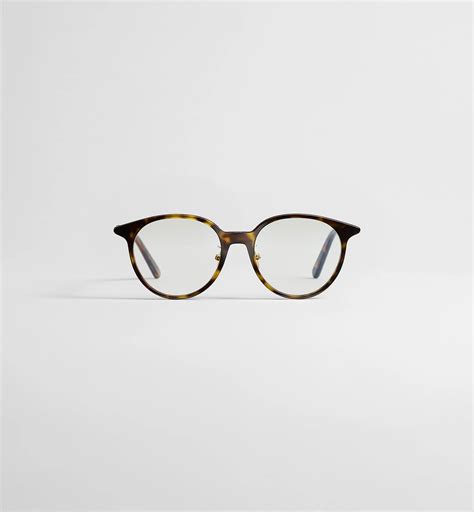 MiniCD R5F Brown Tortoiseshell-Effect Round Glasses with Blue Light ...