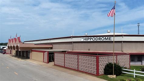 This historic Hippodrome at the National Cattle Congress Fair Grounds