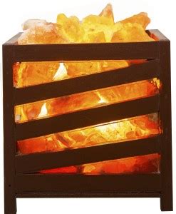 Amarji Natural Himalayan Rock Salt Lamp (diagonal) for Positive Energy ...