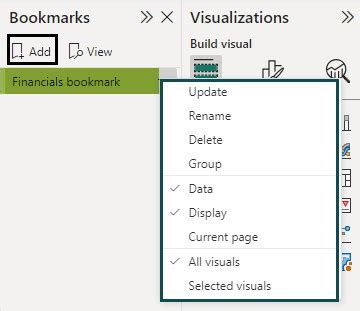 Using Bookmarks in Power Bi 的图像结果