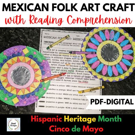 Hispanic Heritage Month Activity- Mexican Mirror Craft + Reading ...