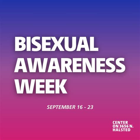Happy Bisexual Awareness Week! This week, we're spending extra time ...