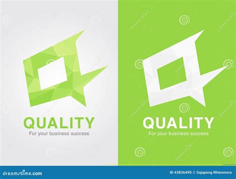 Q Quality Icon Symbol Base on Q Letter. Stock Vector - Illustration of text, success: 43836490