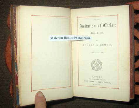of the Imitation of Christ: Four Books: A New edition by Kempis, Thomas ...
