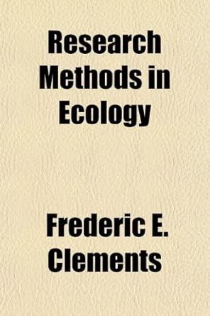 Research Methods in Ecology : Amazon.in: Books