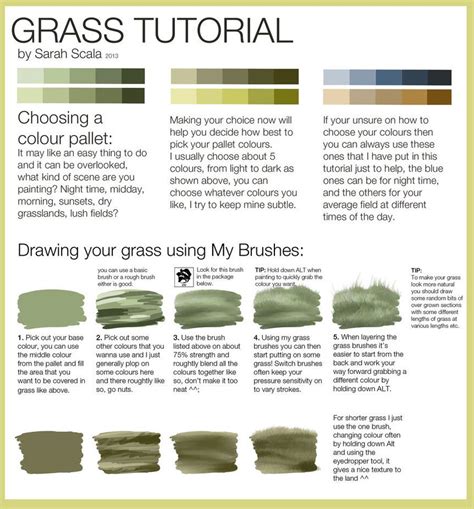 Image result for Watercolor Grass Tutorial