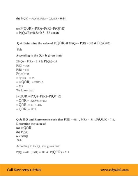 Image result for Probability of Class 12 Question and Answer