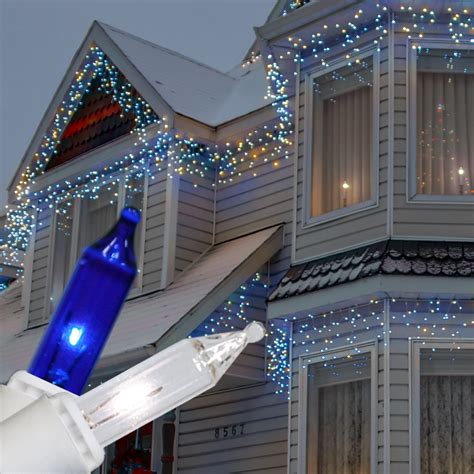 Impressive look of Blue and white outdoor christmas lights - Warisan ...