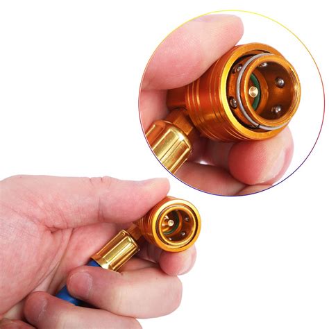 JIFETOR AC Charge Hose with Gauge, Car R134A Refrigerant Recharge Kit ...