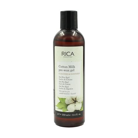 Rica Cotton Milk Pre Wax Gel Cleansing Waxing Hair Cleaning with Naural ...