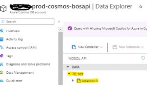 Image result for ADF Cosmo DB Example
