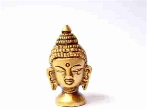 MADEE COLLECTIONS Fengshui brass Buddha Head Decorative showpiece for ...