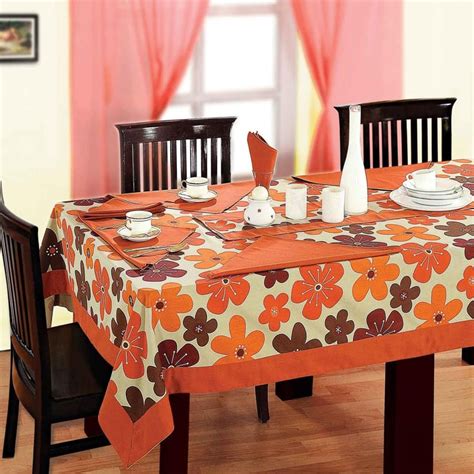 Buy SWAYAM Floral Design Four Seater Table Cloth from Swayam at just ...