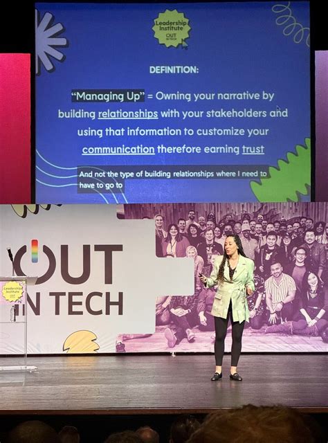 Speaking at Out in Tech conference on managing up | Jess Wass posted on the topic | LinkedIn