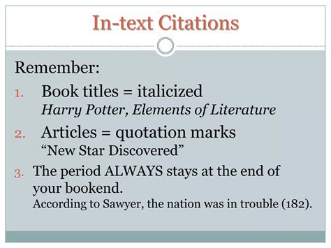 MLA Citations | PPTX