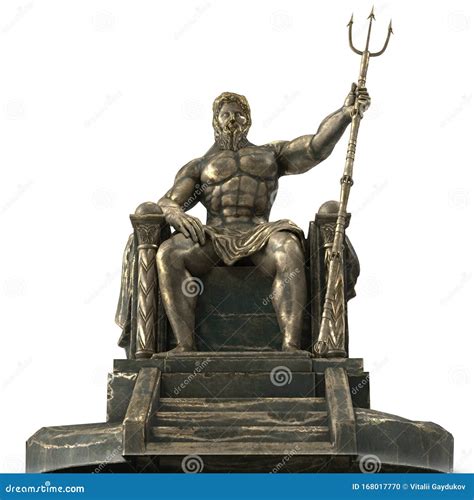 Poseidon God Statue