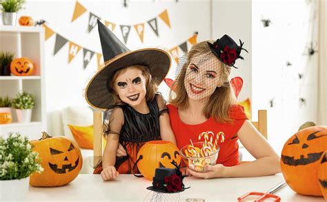 Ibluelover Halloween Mini Top Hat With Black Veil Gothic Rose India | Ubuy