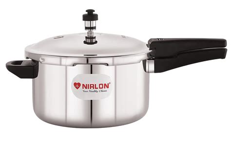 Buy NIRLON Triply Stainless Steel Outer Lid Pressure Cooker/Compatible ...