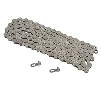 Bike Chain, 9 Speed Bike Chain Carbon Steel Bicycle Chain Brown for ...