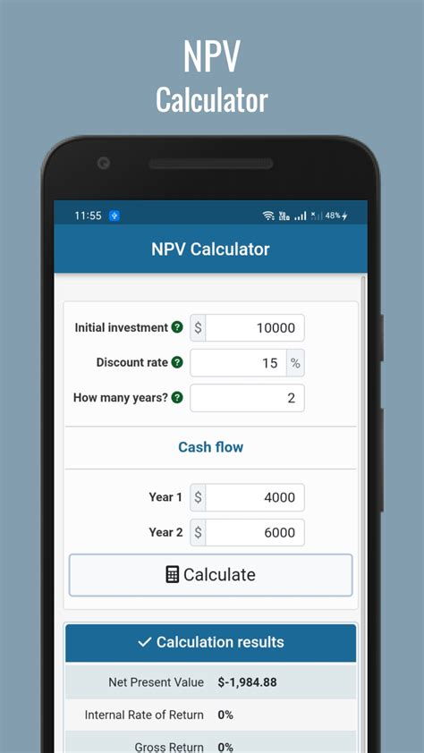 NPV Calculator - App on Amazon Appstore