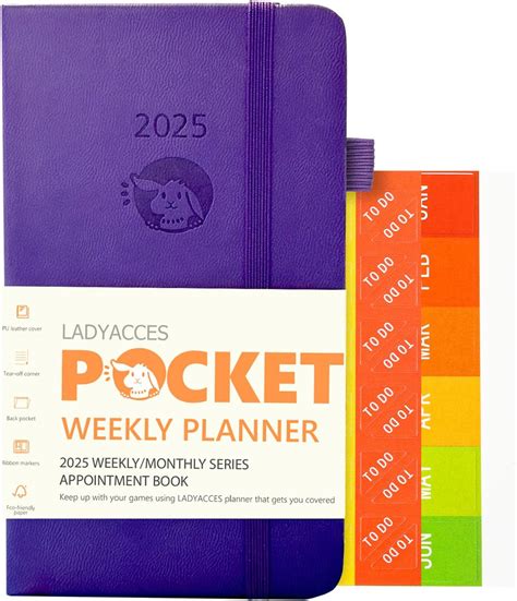 Amazon.com : Mogoostry 2025 Pocket Planner Mini Weekly Planner 3" x 4 ...