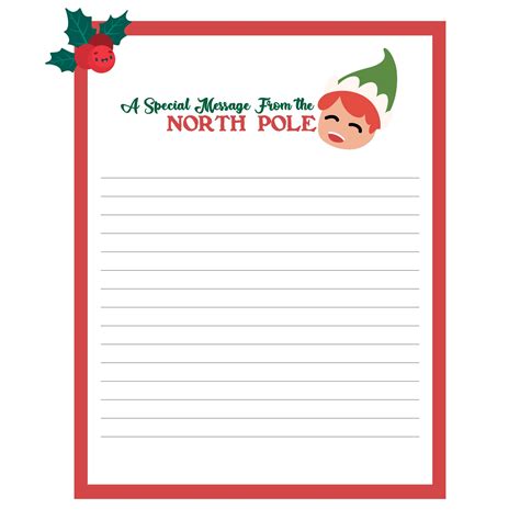 Elf On The Shelf Letter Template Free Printable - Printable Calendars ...
