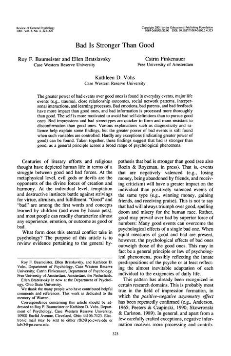 71516 - wfwffvfd - Review of General Psychology 2001. Vol. 5. No. 4. 323- Copyright 2001 by the ... - review of general psychology