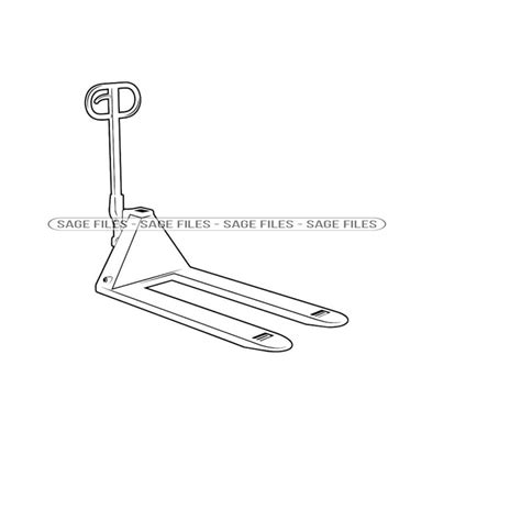 Pallet Jack Outline SVG, Pallet Jack Svg, Warehouse Svg, Shi - Inspire ...