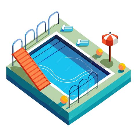 Swimming pool clipart vector art and illustration | Premium AI ...