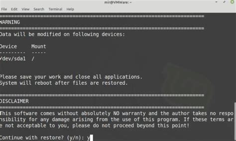 Image result for TimeShift Linux Command Line