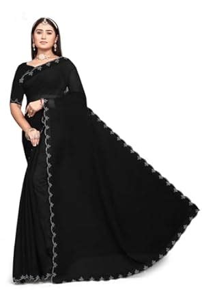 Buy VRUGAM Women Silk Blend Ready to Wear Saree, Pre-Stitched, 1 Minute ...