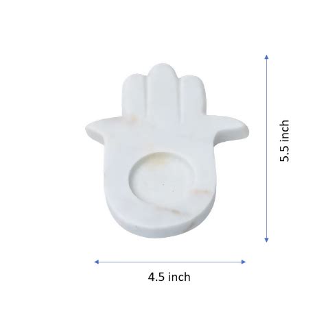 Hamza Hand Marble Tealight Candle Holder – Wemy