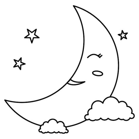 Lune Dessin - Vecteurs : téléchargez gratuitement des vecteurs de haute ...