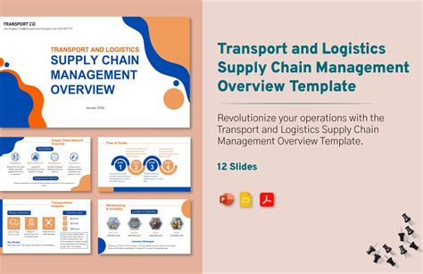Transport and Logistics Supply Chain Management Overview Template in PDF, PowerPoint, Google ...