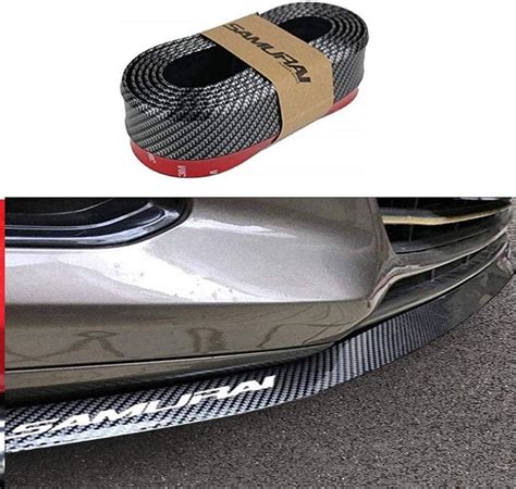 Detachi Car Samurai Front Bumper Protector | Black Body Kit Bumper Lip ...